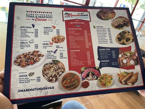 marina tuna menu|Marina Tuna, Davao City .